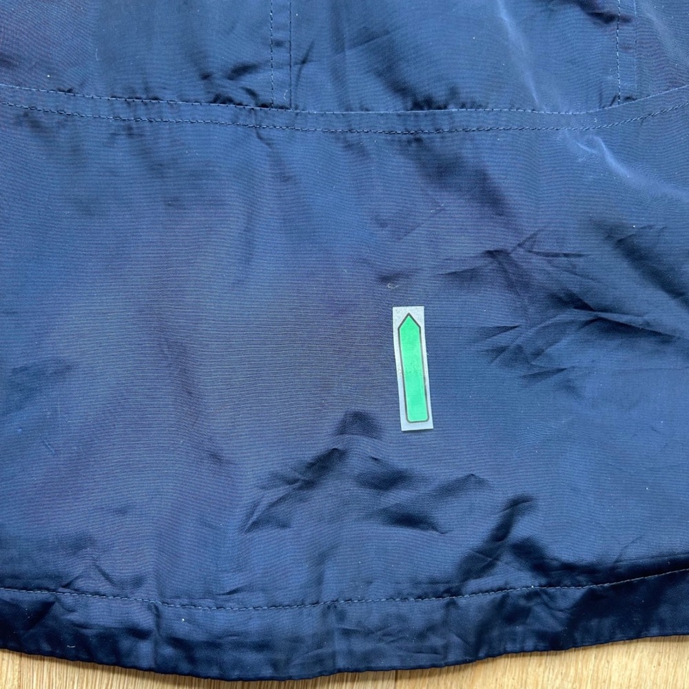 Charter Club Rain Jacket 0X Navy Blue Water Resistant Detachable Hood Classic - Picture 11 of 13